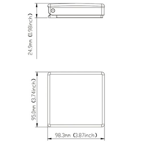 BURKHÅLLARE PLAST SVART