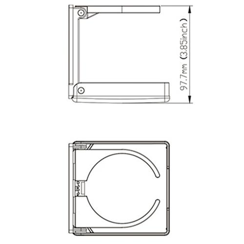 BURKHÅLLARE PLAST SVART