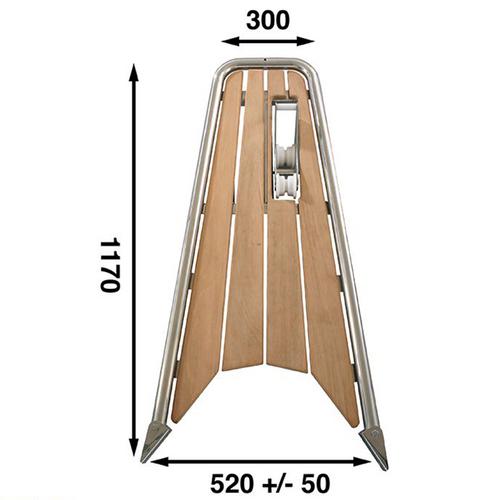 PEKE SEGELBÅT 115CM ANKARRULLE