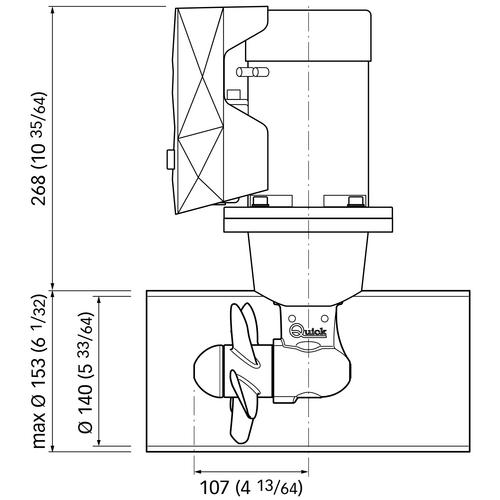 QUICK BOGPROPELLERKIT 140/40