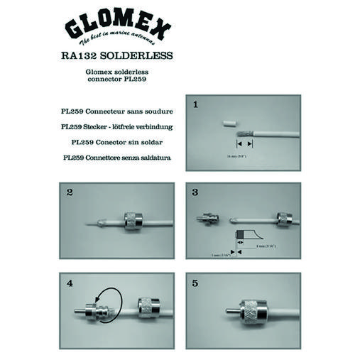 GLOMEX PL259 RG58 TWIST ON