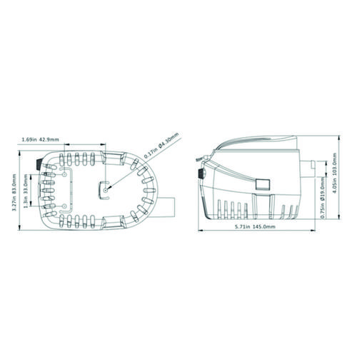 LÄNSPUMP AUTOMATISK 47L 12V