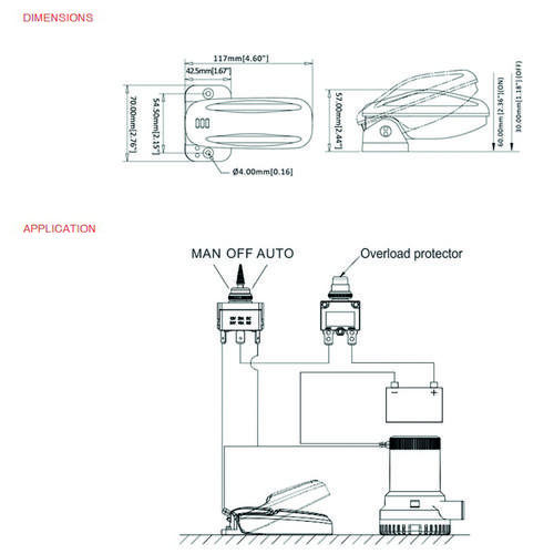 NIVÅVAKT 12V MAX 18A