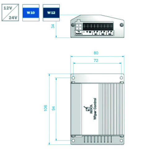 KONTROLLBOX TORKARMOTOR W12