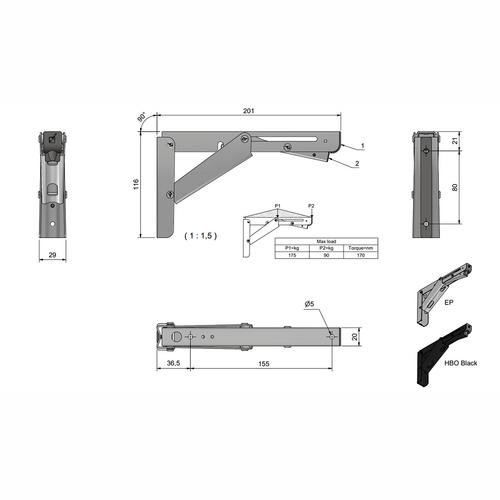 KONSOLL ROBUST L RF304 ROCA