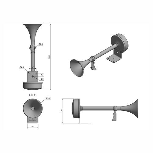 SIGNALHORN TRUMPET RF304 ROCA