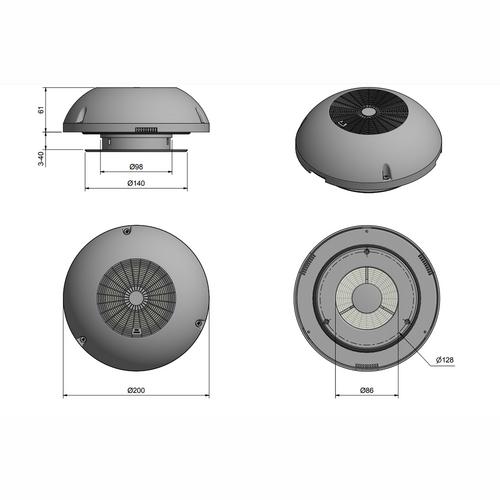 VENTILATOR RF304 ROCA