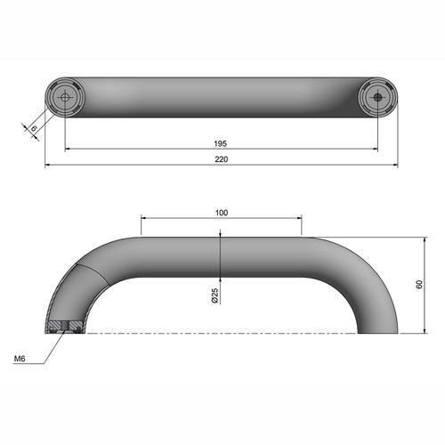 GRABBRÄCKE 195/25 RF316 ROCA