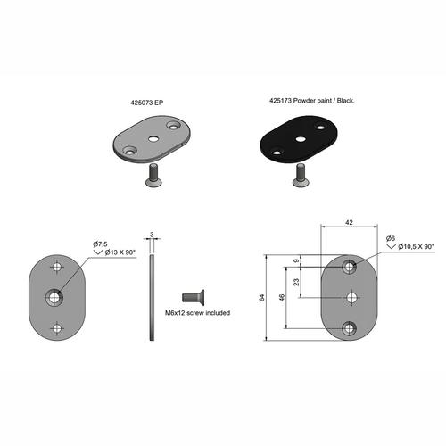 MONTERINGSSATS OVAL/ST ROCA